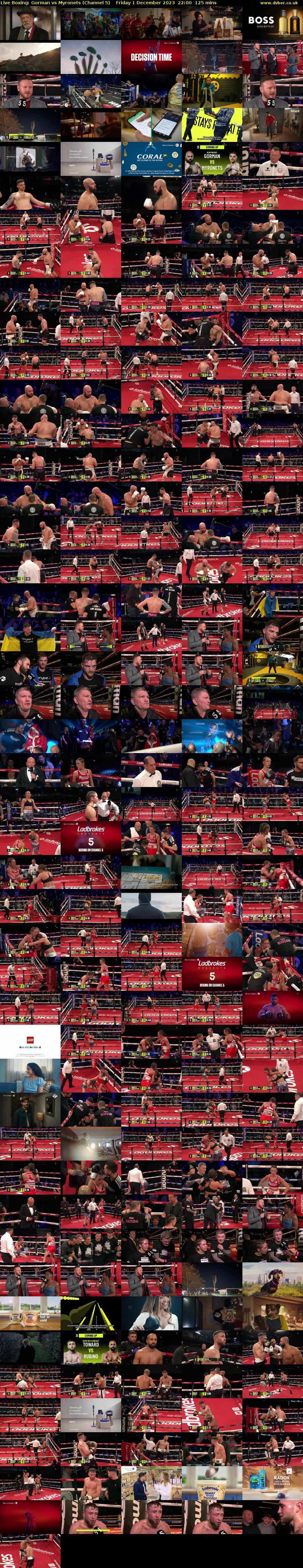 Live Boxing: Gorman vs Myronets (Channel 5) Friday 1 December 2023 22:00 - 00:05
