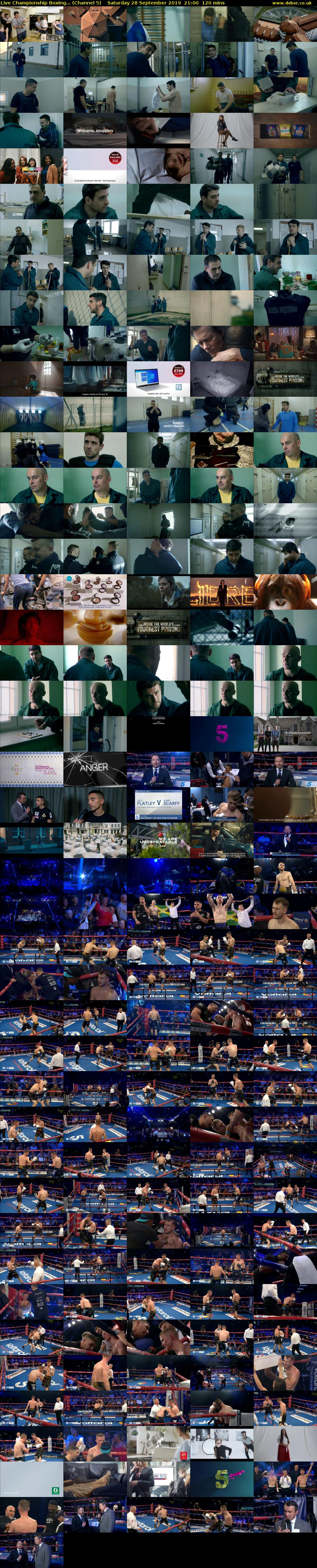 Live Championship Boxing... (Channel 5) Saturday 28 September 2019 21:00 - 23:00