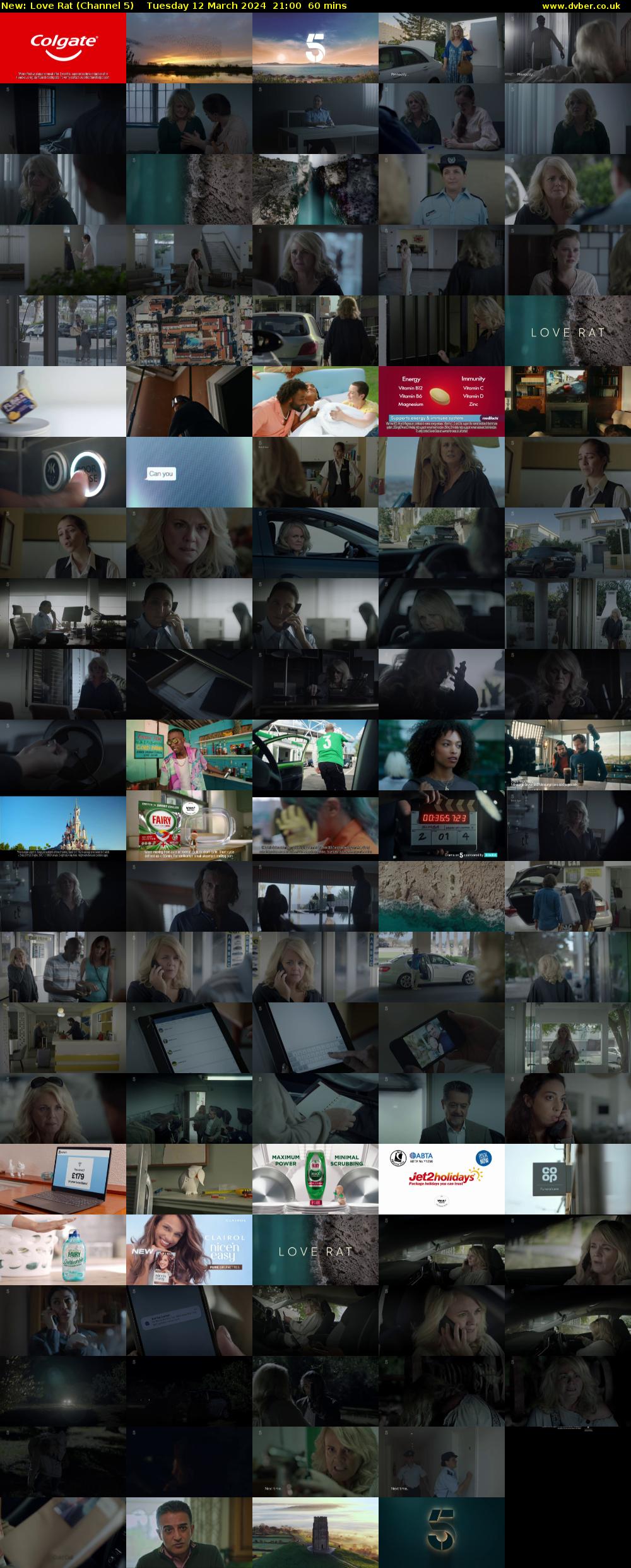 Love Rat (Channel 5) Tuesday 12 March 2024 21:00 - 22:00