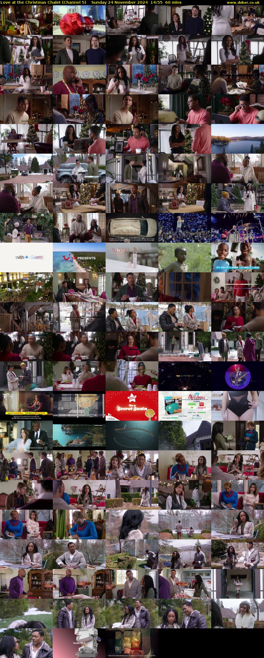 Love at the Christmas Chalet (Channel 5) Sunday 24 November 2024 14:55 - 15:55
