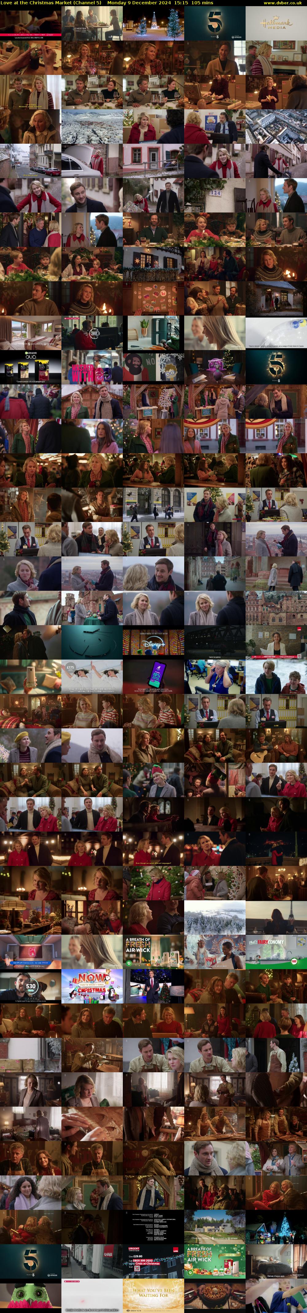 Love at the Christmas Market (Channel 5) Monday 9 December 2024 15:15 - 17:00
