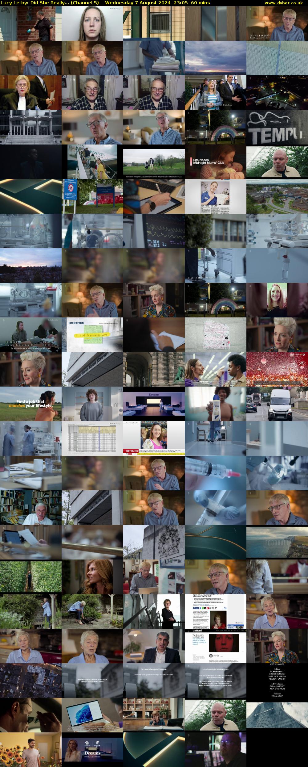 Lucy Letby: Did She Really... (Channel 5) Wednesday 7 August 2024 23:05 - 00:05
