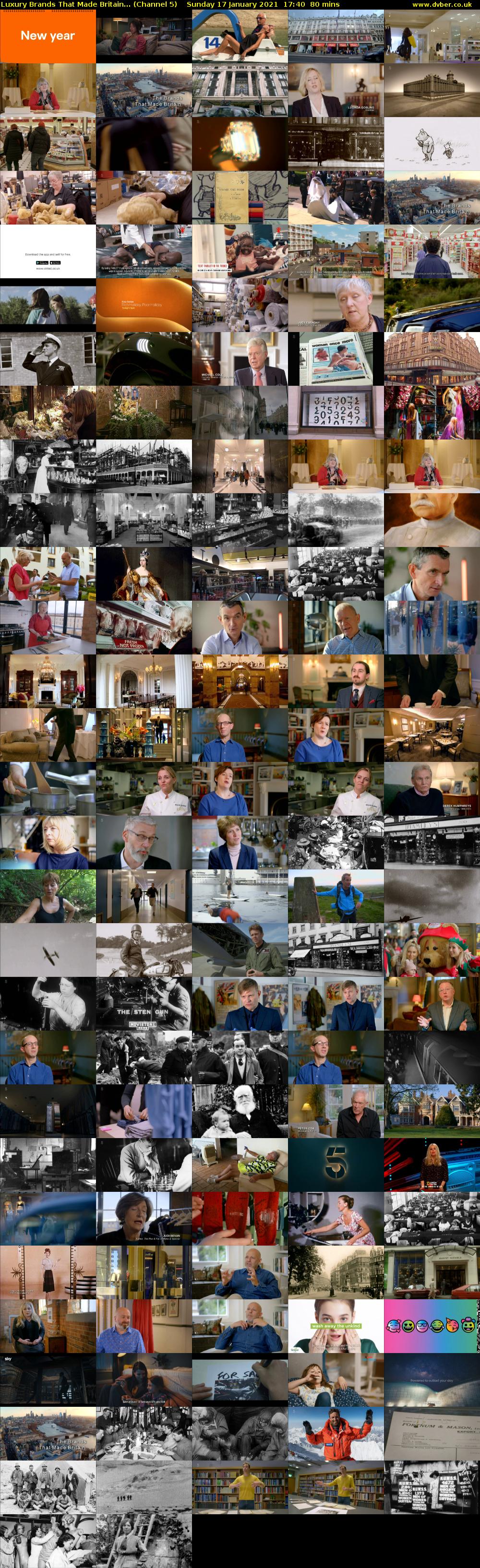 Luxury Brands That Made Britain... (Channel 5) Sunday 17 January 2021 17:40 - 19:00