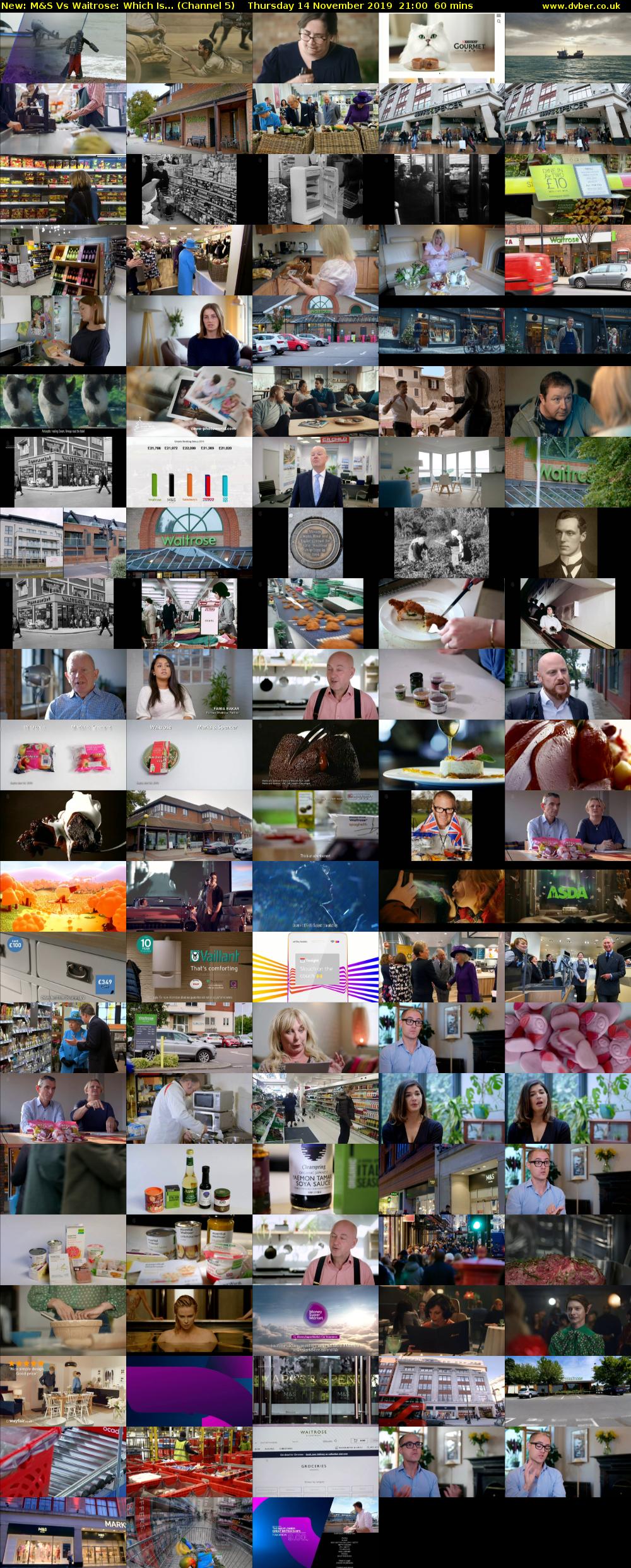 M&S Vs Waitrose: Which Is... (Channel 5) Thursday 14 November 2019 21:00 - 22:00