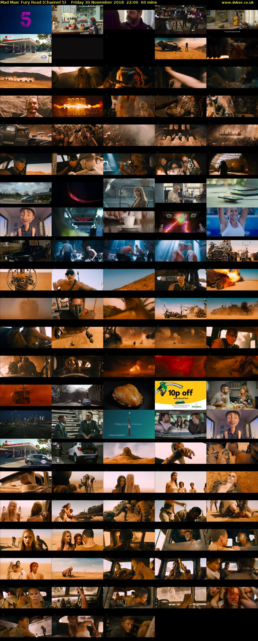 Mad Max: Fury Road (Channel 5) Friday 30 November 2018 22:00 - 23:00