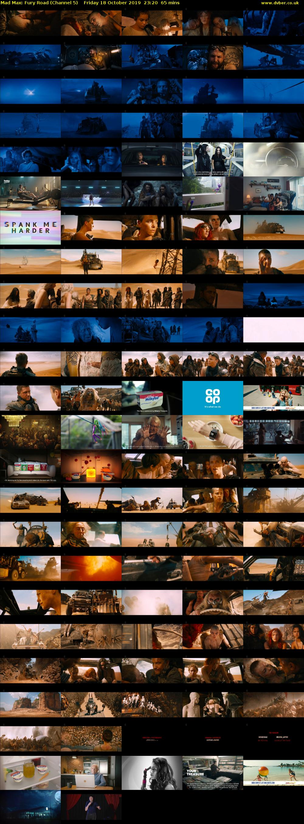 Mad Max: Fury Road (Channel 5) Friday 18 October 2019 23:20 - 00:25
