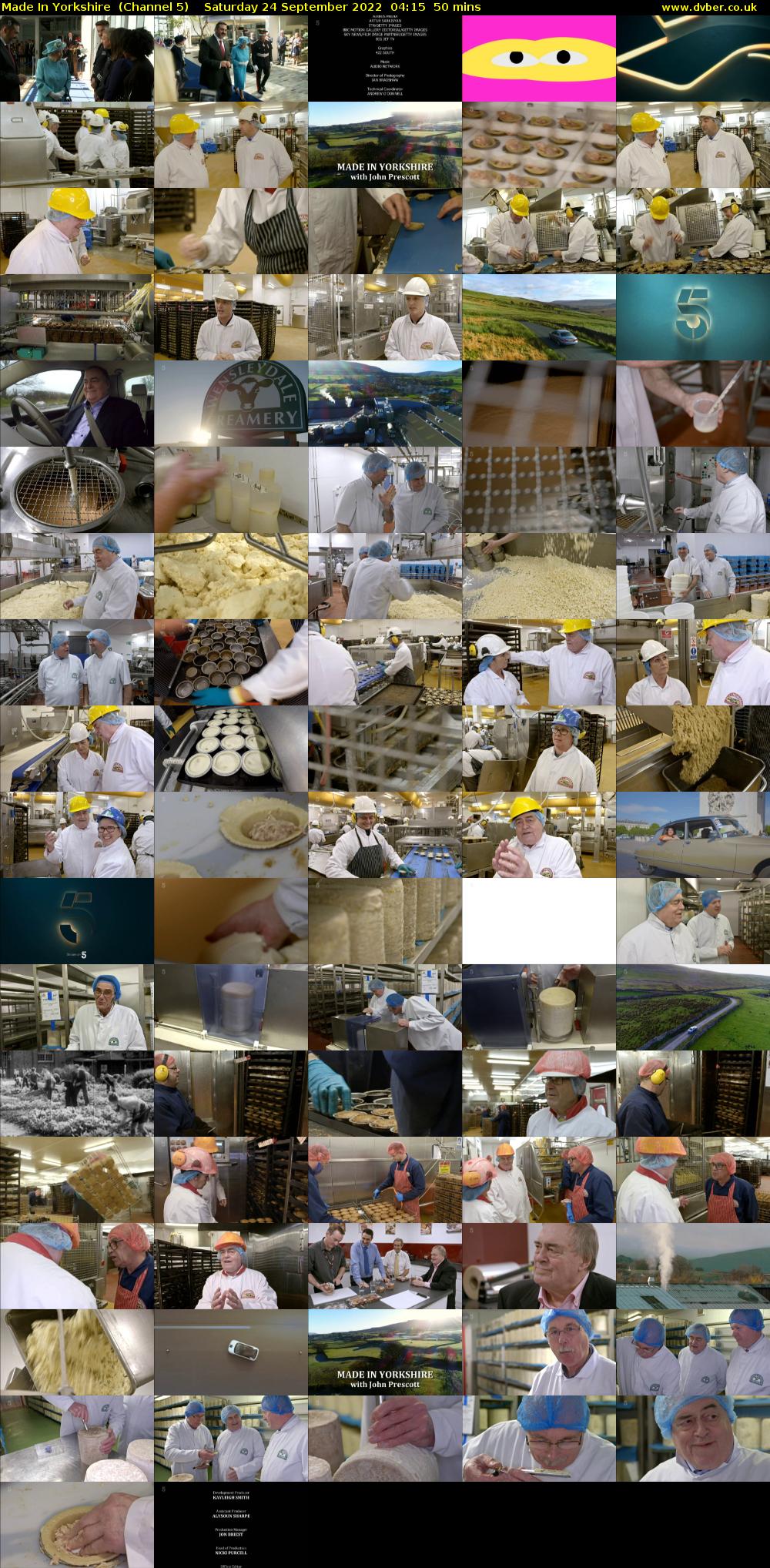 Made In Yorkshire  (Channel 5) Saturday 24 September 2022 04:15 - 05:05
