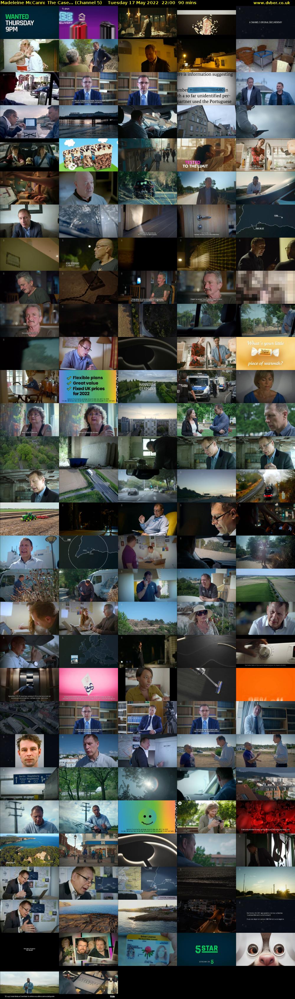 Madeleine McCann: The Case... (Channel 5) Tuesday 17 May 2022 22:00 - 23:30