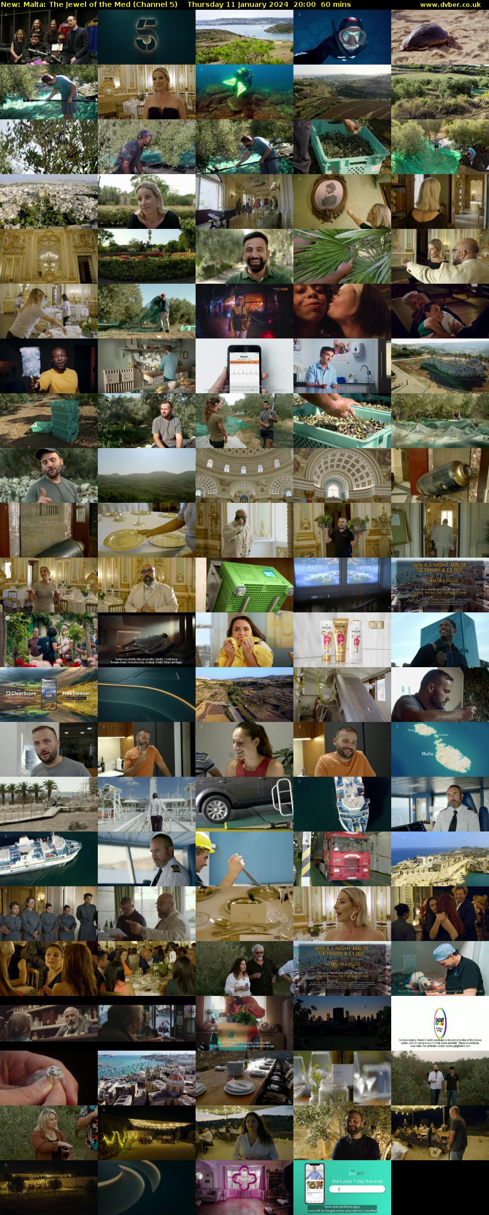 Malta: The Jewel of the Med (Channel 5) Thursday 11 January 2024 20:00 - 21:00