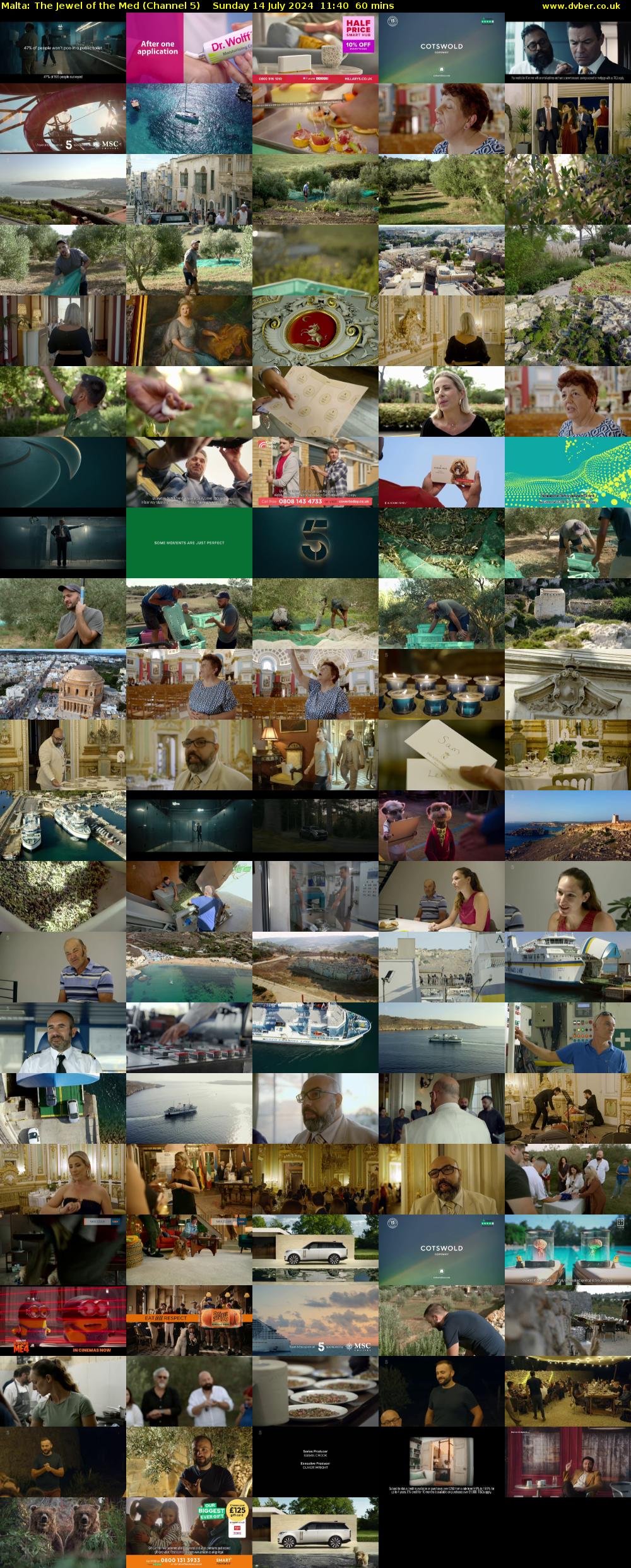 Malta: The Jewel of the Med (Channel 5) Sunday 14 July 2024 11:40 - 12:40