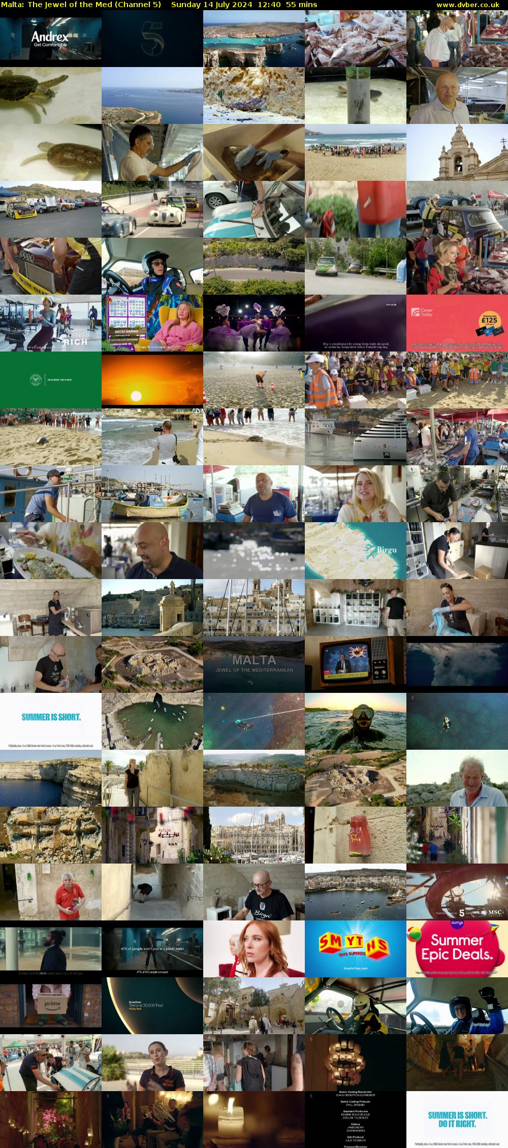 Malta: The Jewel of the Med (Channel 5) Sunday 14 July 2024 12:40 - 13:35