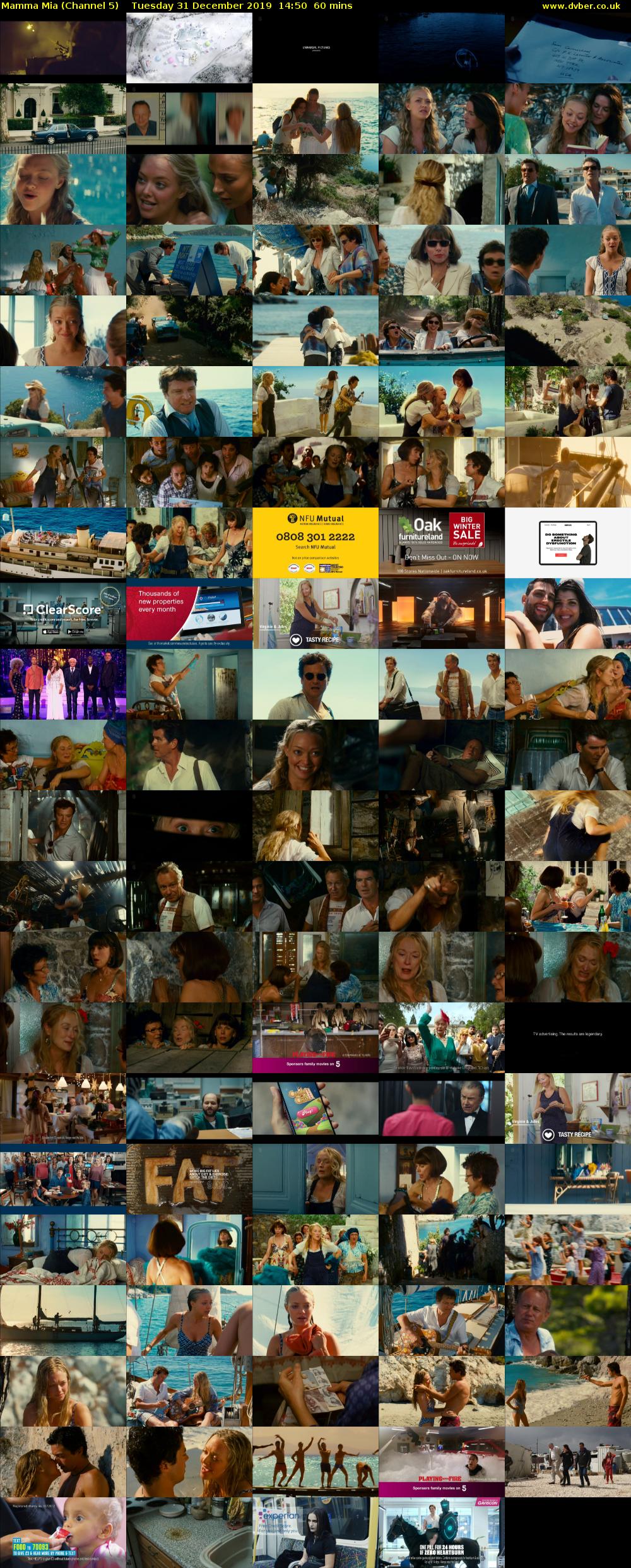 Mamma Mia (Channel 5) Tuesday 31 December 2019 14:50 - 15:50