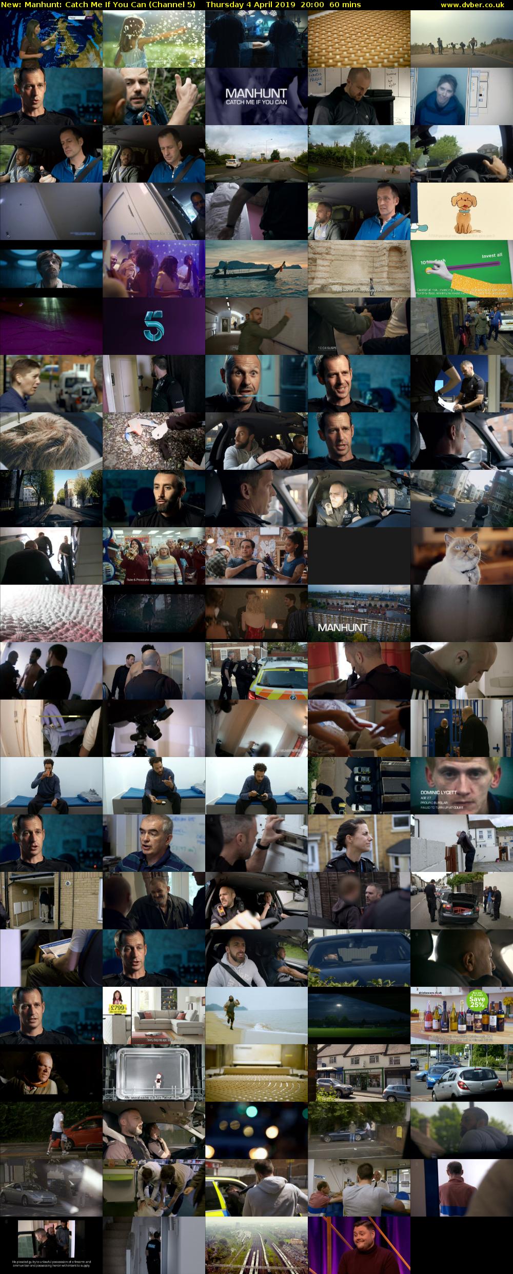 Manhunt: Catch Me If You Can (Channel 5) Thursday 4 April 2019 20:00 - 21:00