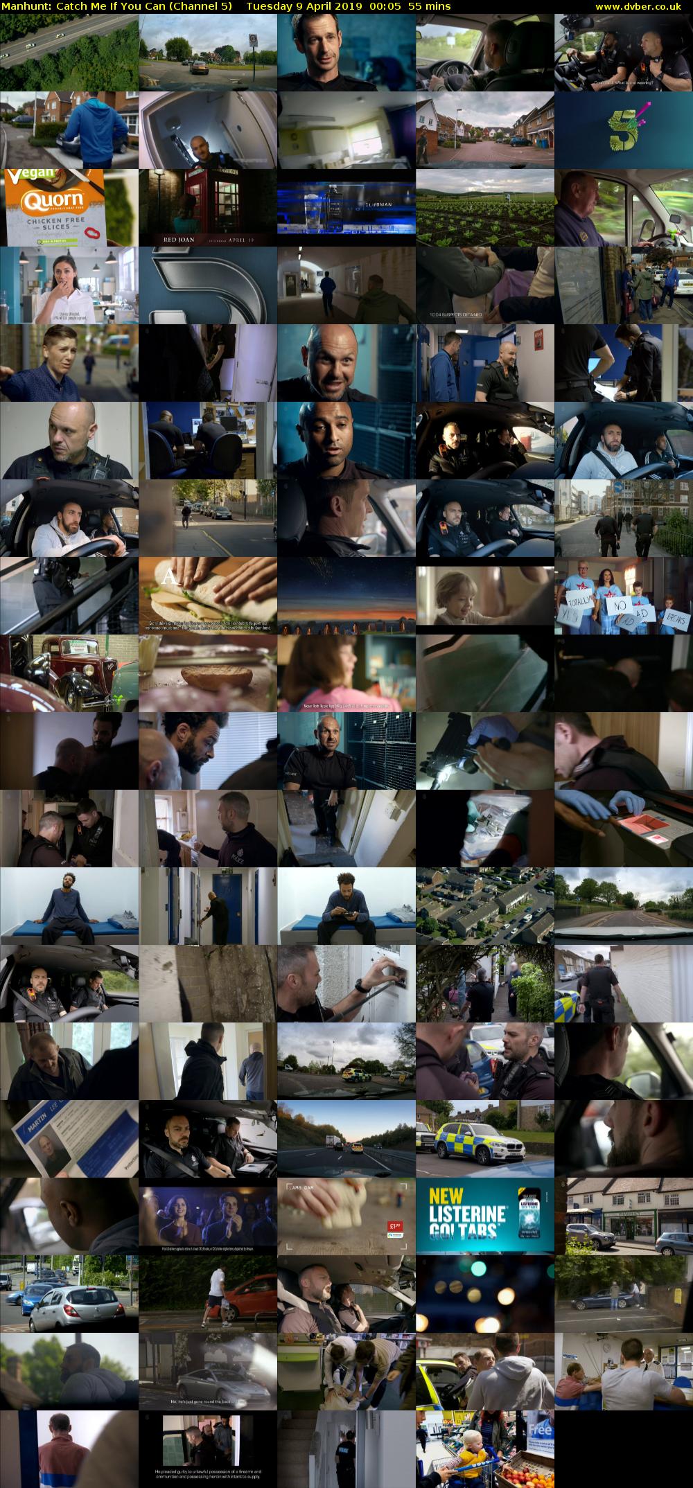 Manhunt: Catch Me If You Can (Channel 5) Tuesday 9 April 2019 00:05 - 01:00