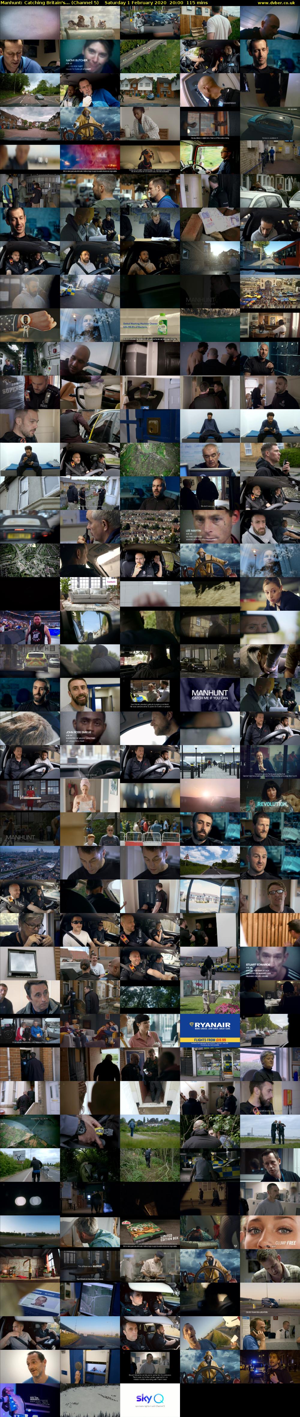 Manhunt: Catching Britain's... (Channel 5) Saturday 1 February 2020 20:00 - 21:55
