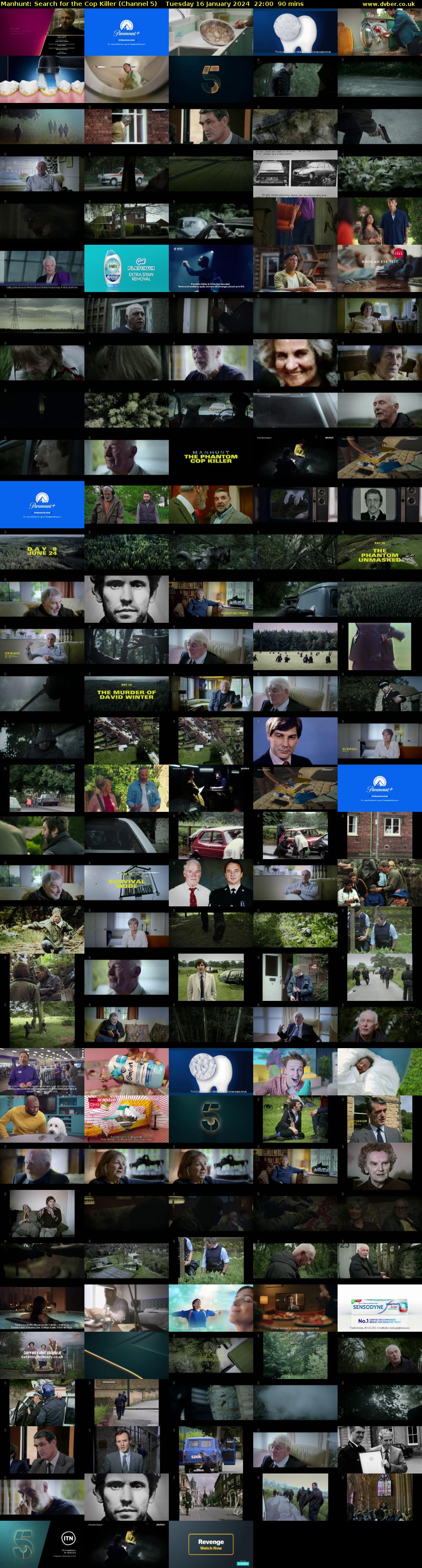 Manhunt: Search for the Cop Killer (Channel 5) Tuesday 16 January 2024 22:00 - 23:30