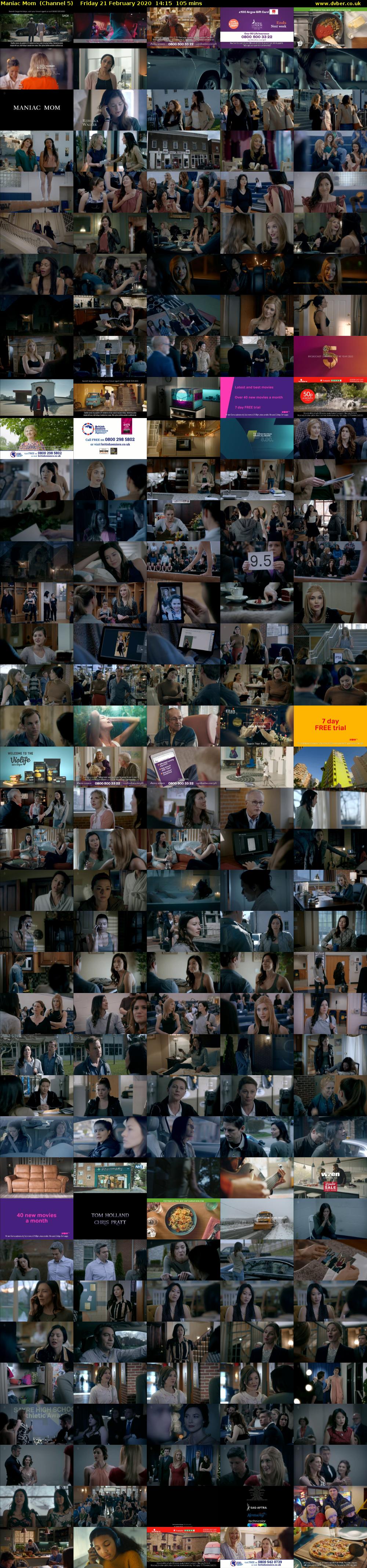 Maniac Mom  (Channel 5) Friday 21 February 2020 14:15 - 16:00