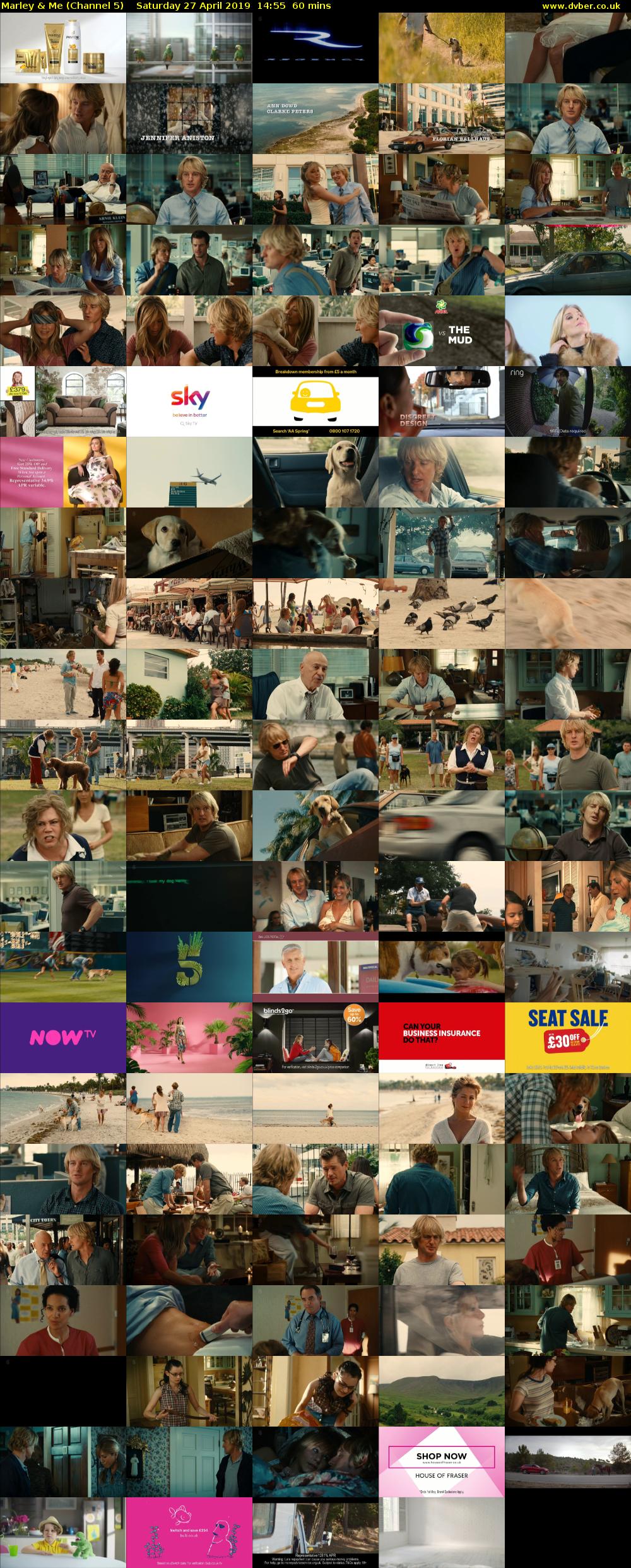 Marley & Me (Channel 5) Saturday 27 April 2019 14:55 - 15:55
