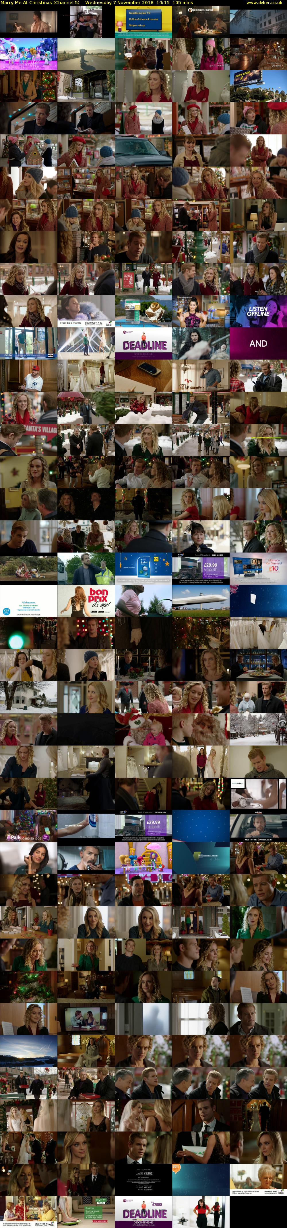 Marry Me At Christmas (Channel 5) Wednesday 7 November 2018 14:15 - 16:00