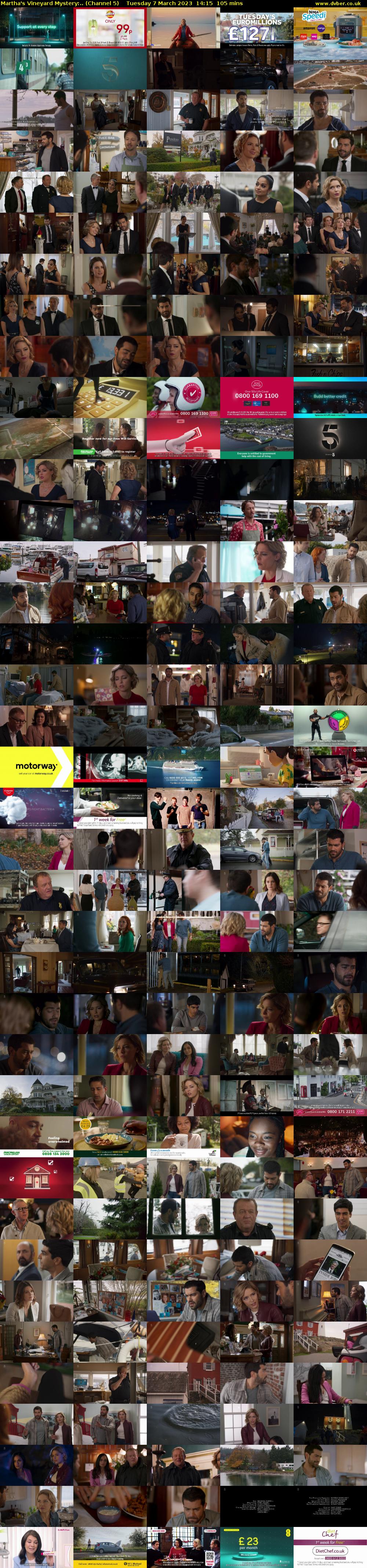 Martha's Vineyard Mystery:.. (Channel 5) Tuesday 7 March 2023 14:15 - 16:00