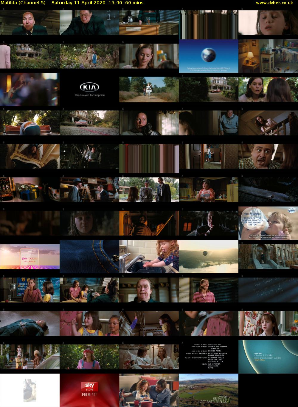 Matilda (Channel 5) Saturday 11 April 2020 15:40 - 16:40