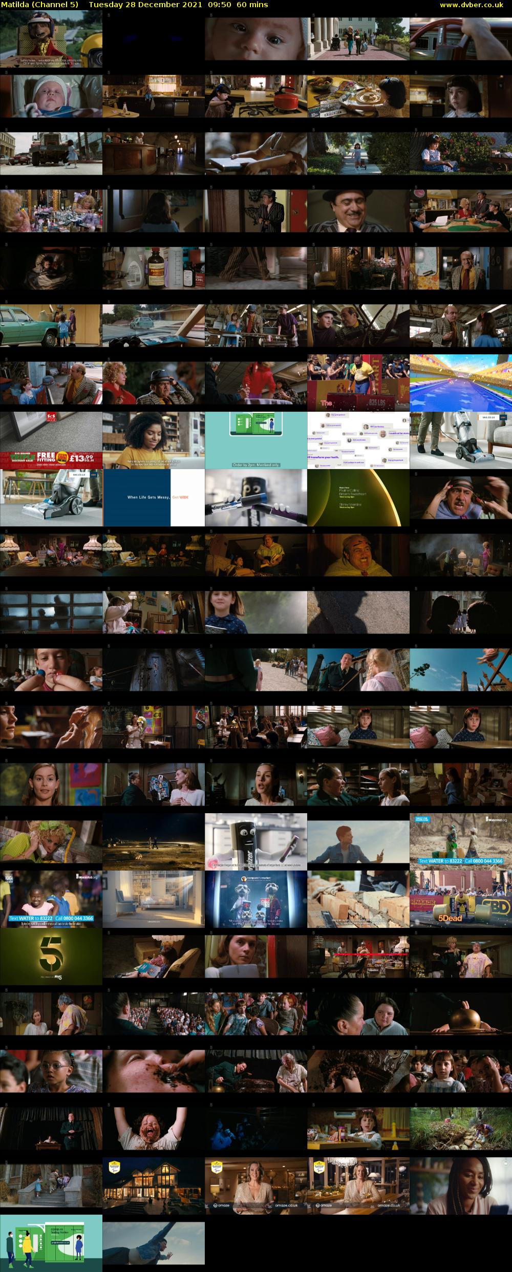 Matilda (Channel 5) Tuesday 28 December 2021 09:50 - 10:50