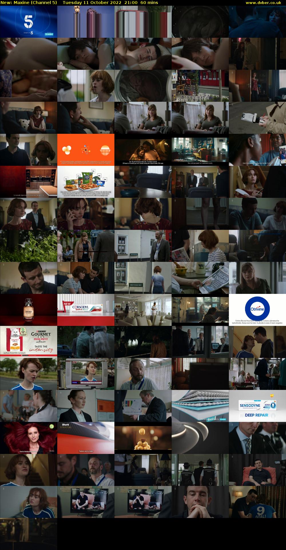 Maxine (Channel 5) Tuesday 11 October 2022 21:00 - 22:00