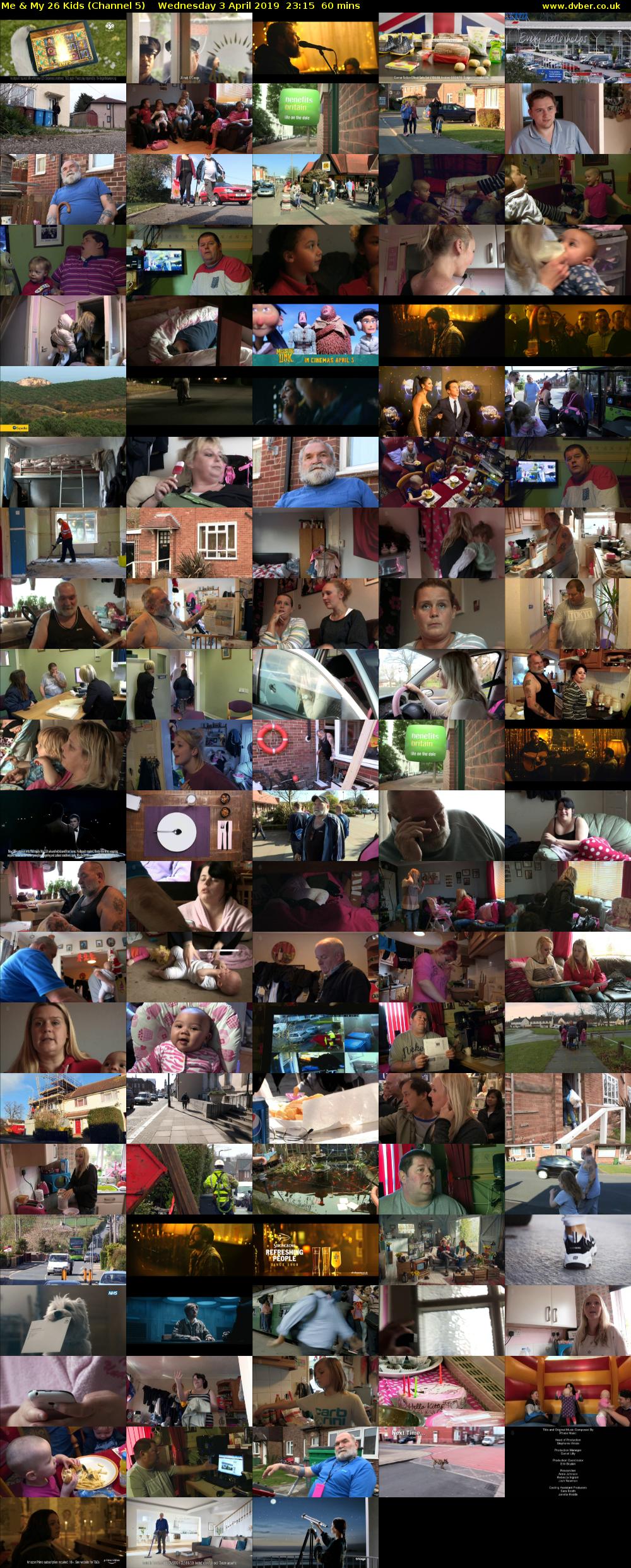 Me & My 26 Kids (Channel 5) Wednesday 3 April 2019 23:15 - 00:15