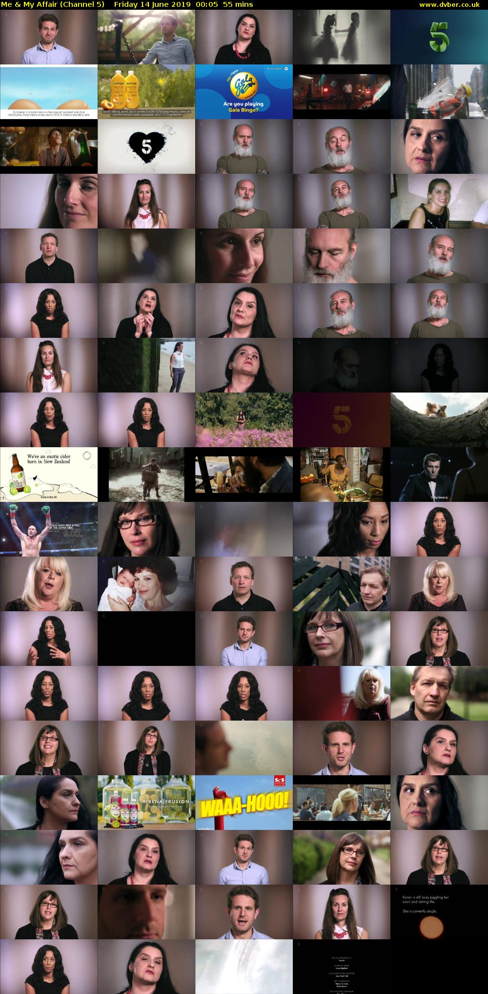 Me & My Affair (Channel 5) Friday 14 June 2019 00:05 - 01:00