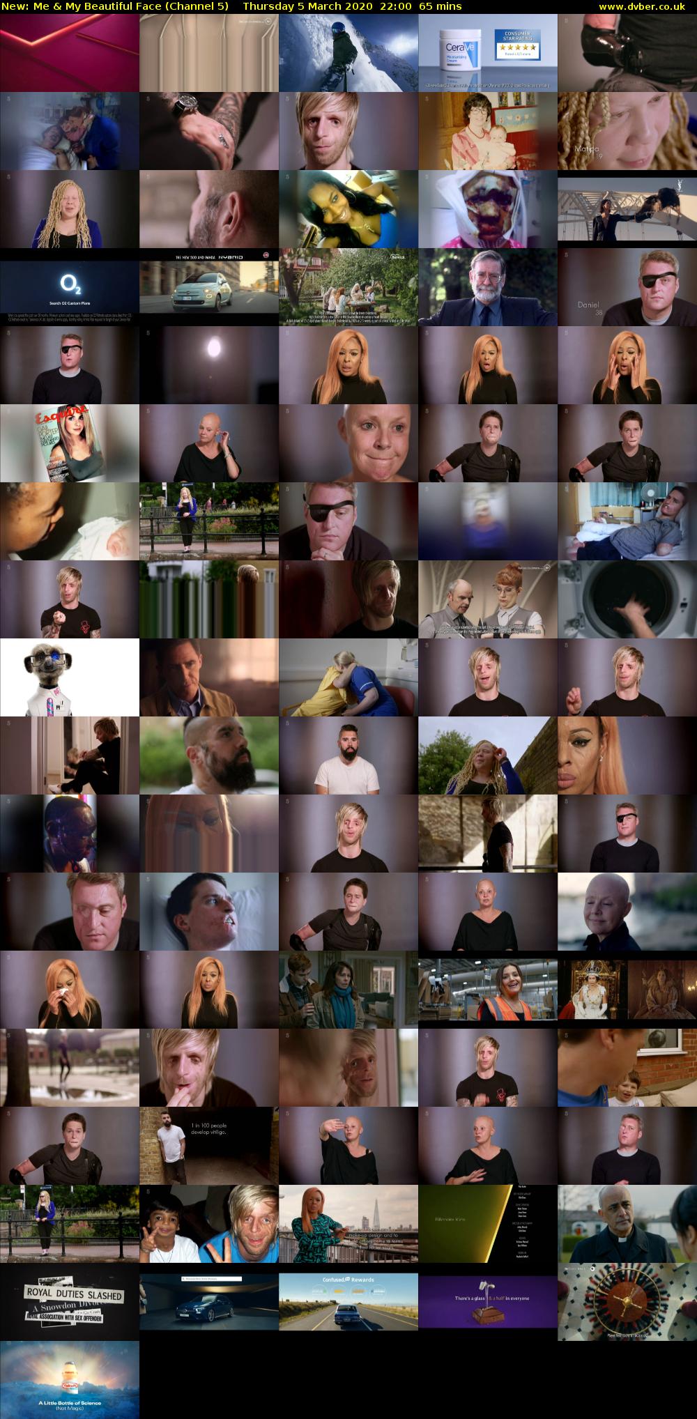 Me & My Beautiful Face (Channel 5) Thursday 5 March 2020 22:00 - 23:05
