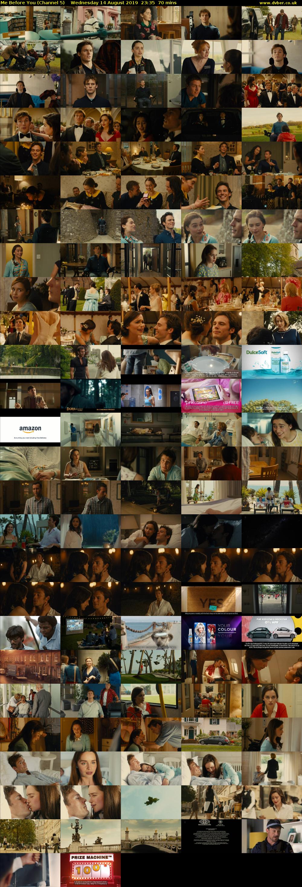 Me Before You (Channel 5) Wednesday 14 August 2019 23:35 - 00:45
