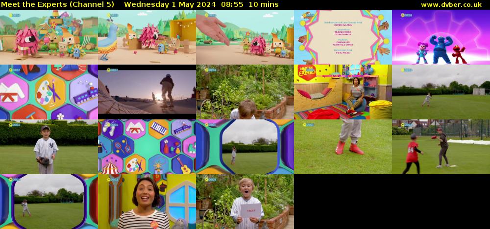 Meet The Experts (Channel 5) Wednesday 1 May 2024 08:55 - 09:05