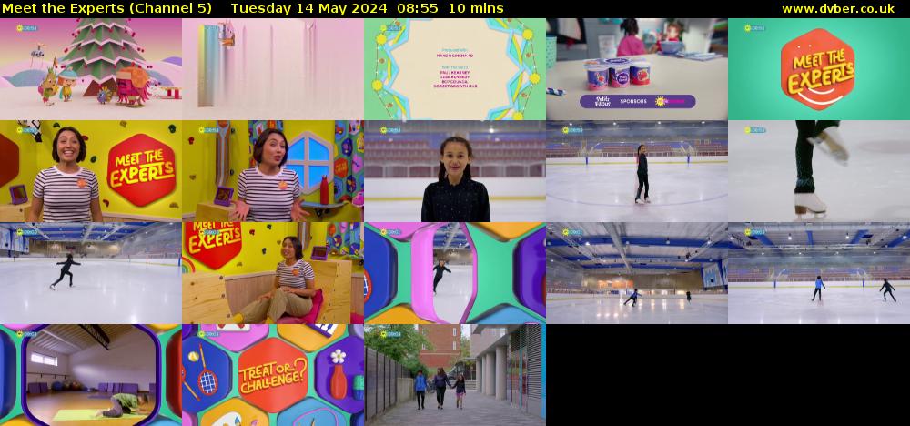 Meet The Experts (Channel 5) Tuesday 14 May 2024 08:55 - 09:05