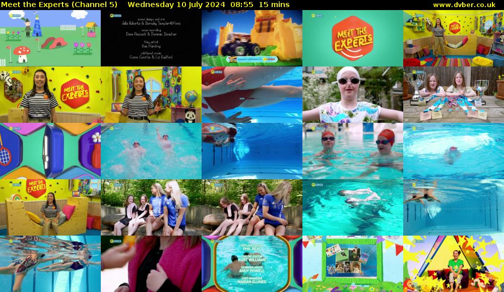 Meet The Experts (Channel 5) Wednesday 10 July 2024 08:55 - 09:10