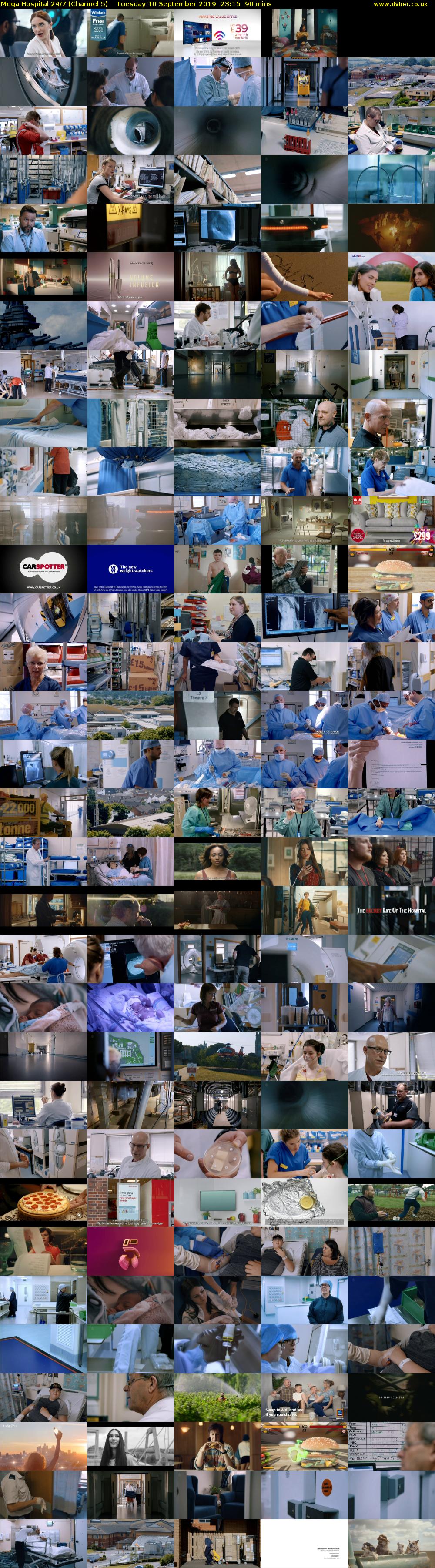 Mega Hospital 24/7 (Channel 5) Tuesday 10 September 2019 23:15 - 00:45
