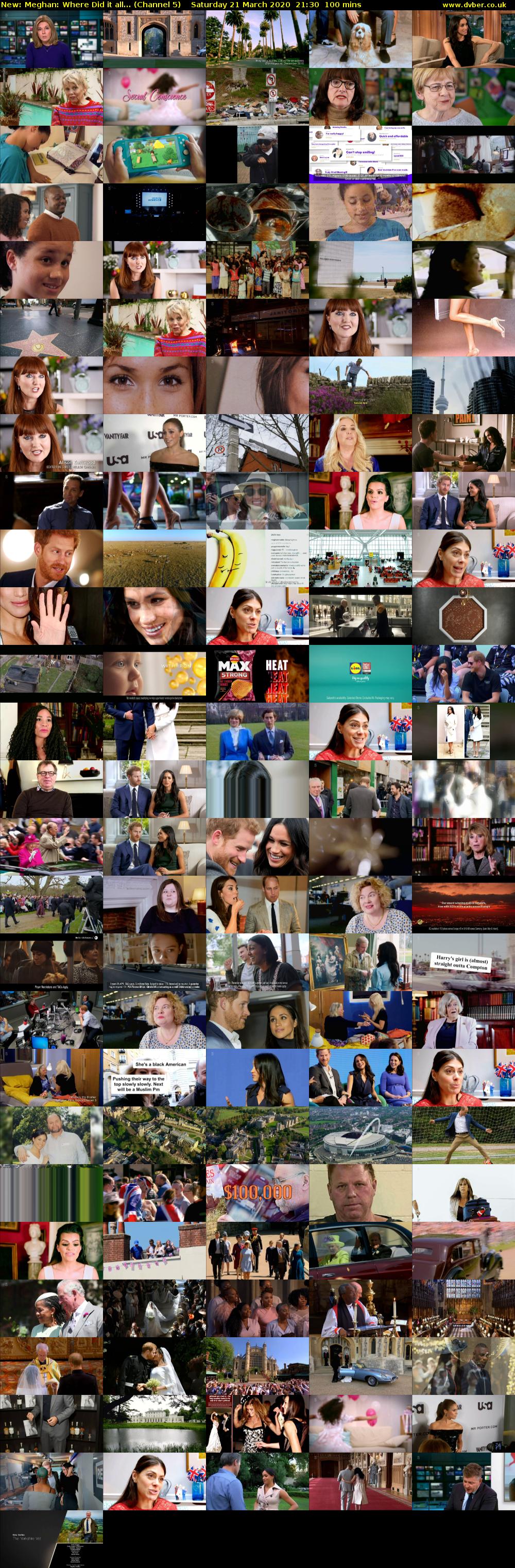 Meghan: Where Did it all... (Channel 5) Saturday 21 March 2020 21:30 - 23:10