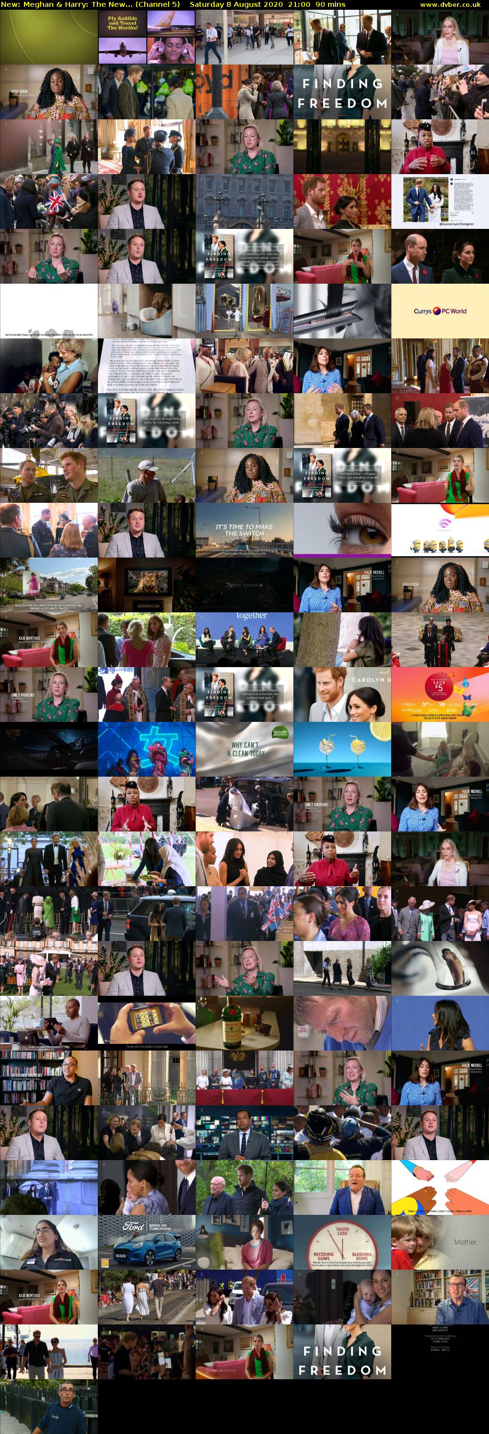 Meghan & Harry: The New... (Channel 5) Saturday 8 August 2020 21:00 - 22:30