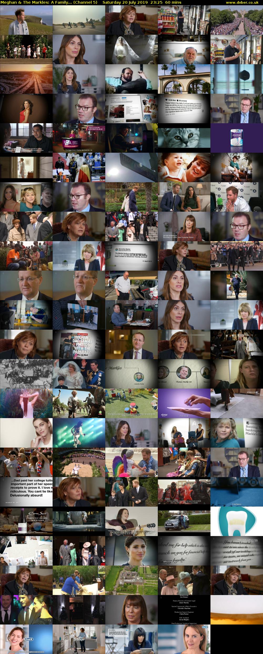 Meghan & The Markles: A Family... (Channel 5) Saturday 20 July 2019 23:25 - 00:25