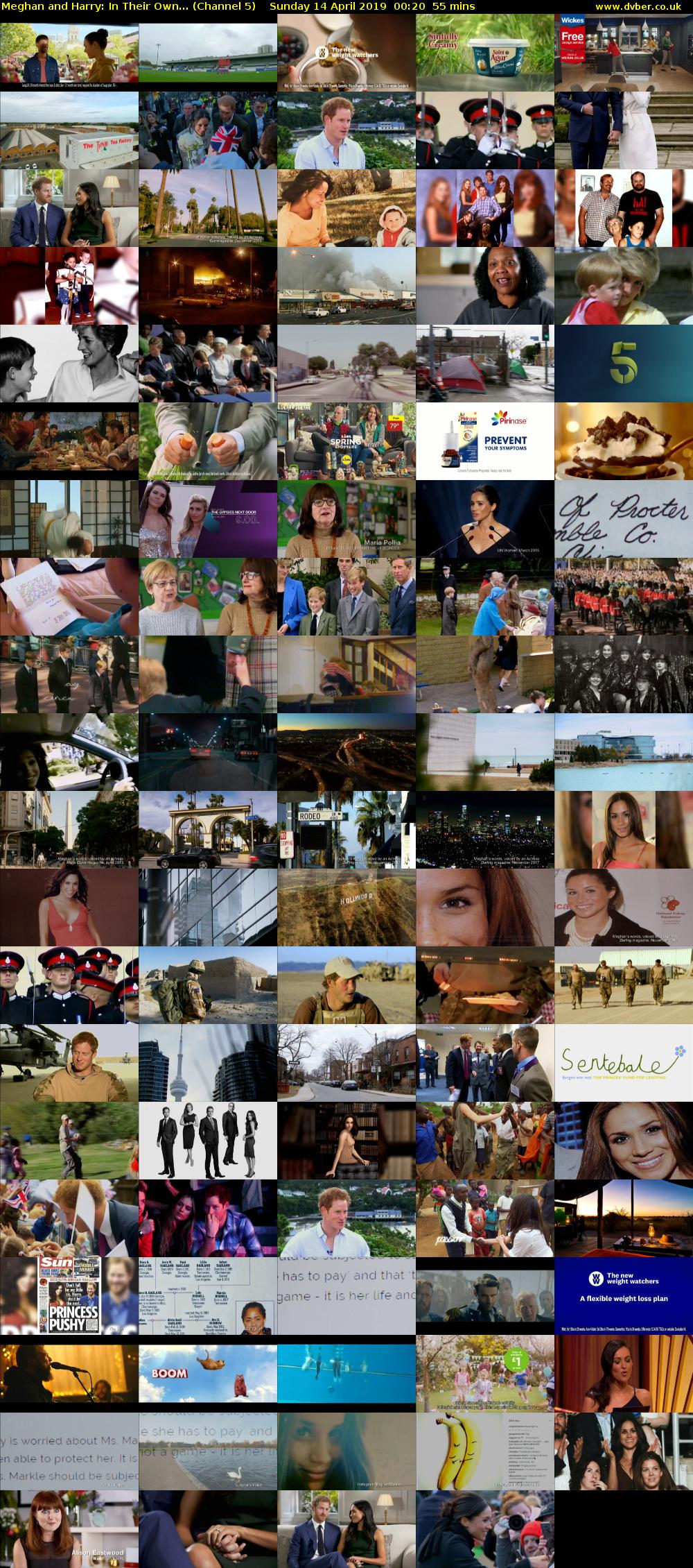Meghan and Harry: In Their Own... (Channel 5) Sunday 14 April 2019 00:20 - 01:15