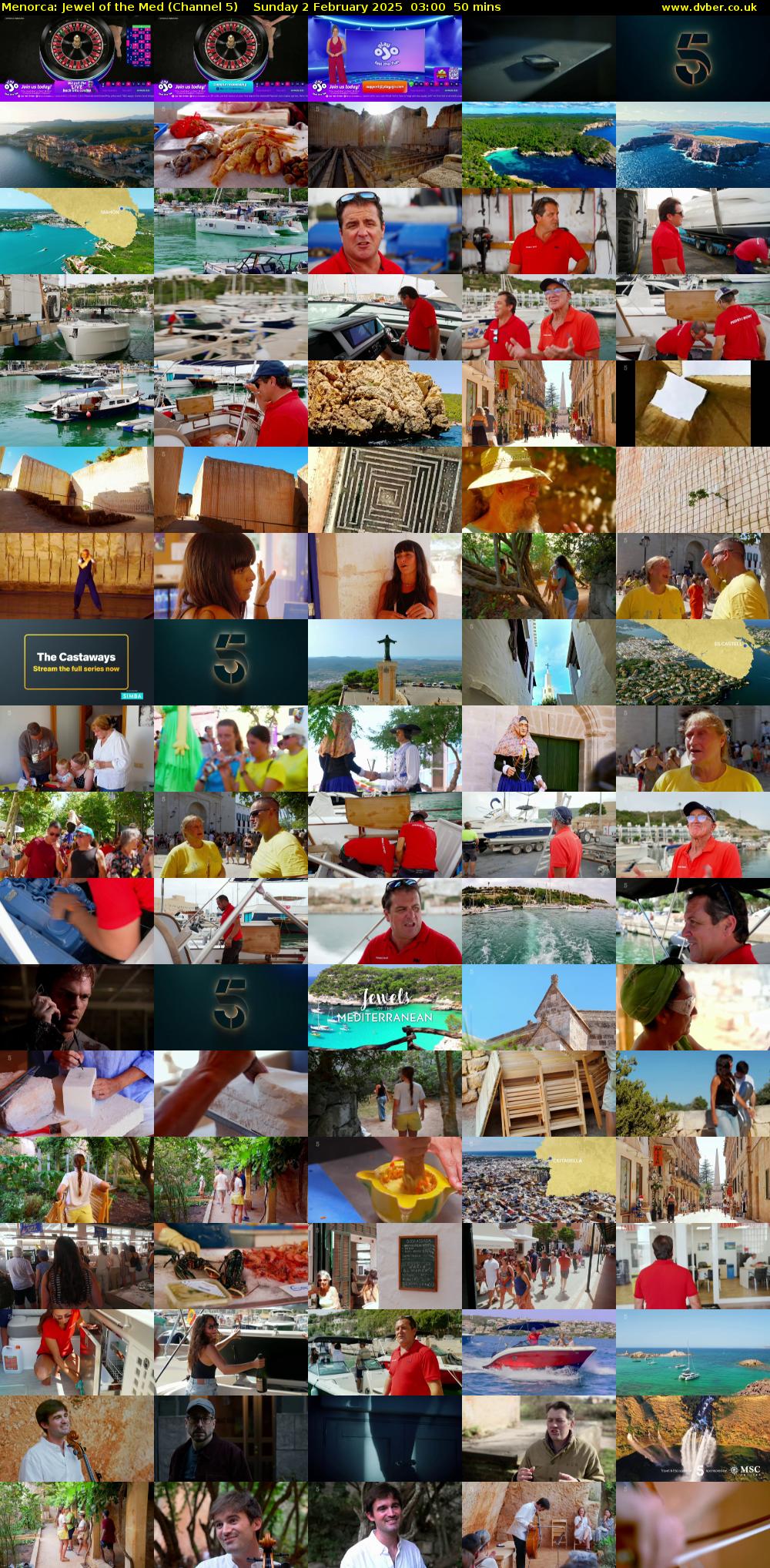 Menorca: Jewel of the Med (Channel 5) Sunday 2 February 2025 03:00 - 03:50