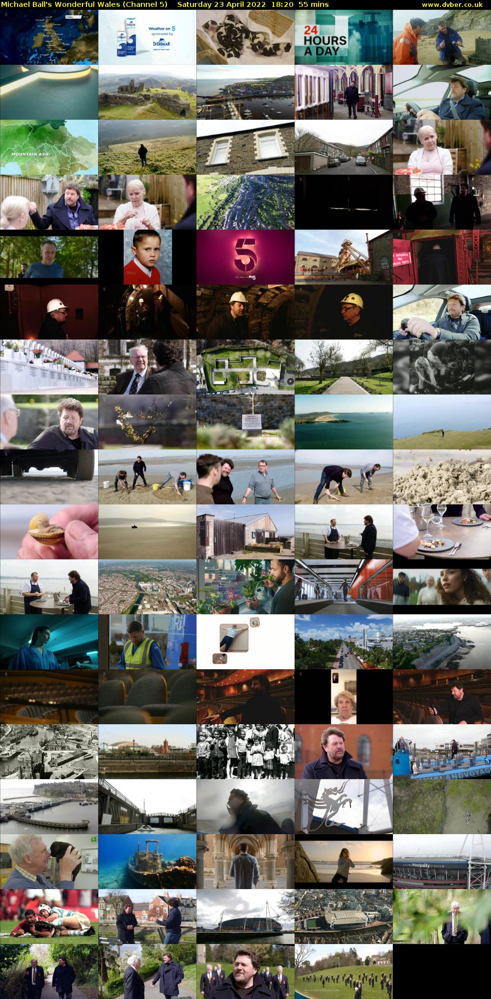 Michael Ball's Wonderful Wales (Channel 5) Saturday 23 April 2022 18:20 - 19:15