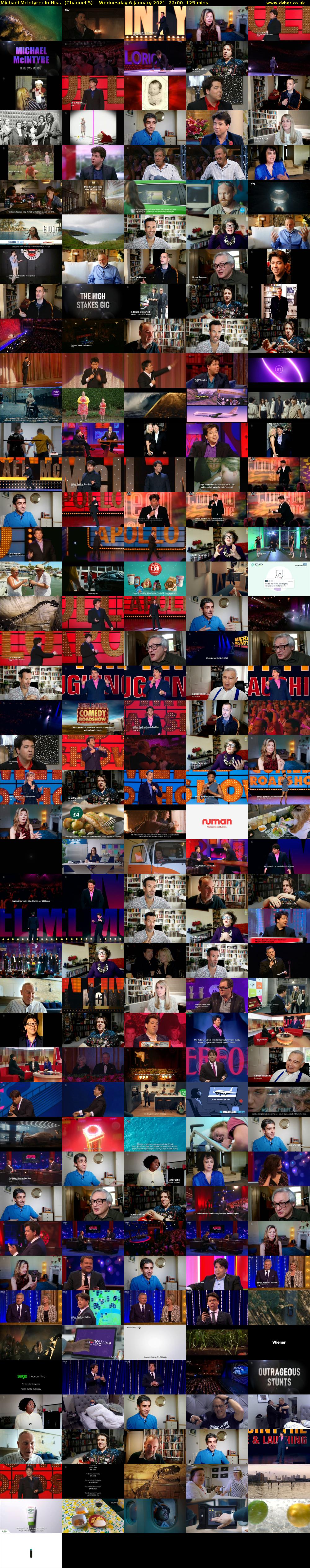 Michael McIntyre: In His... (Channel 5) Wednesday 6 January 2021 22:00 - 00:05