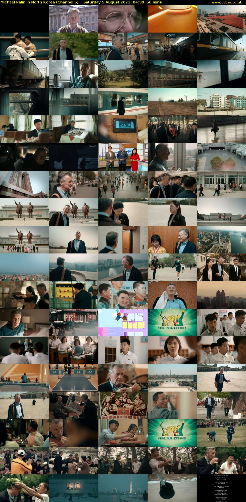 Michael Palin In North Korea (Channel 5) Saturday 5 August 2023 04:30 - 05:20