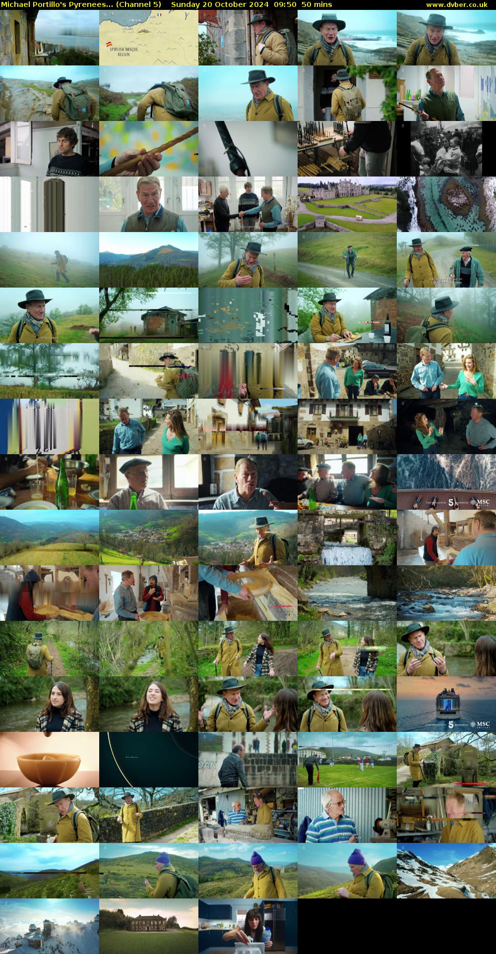 Michael Portillo's Pyrenees... (Channel 5) Sunday 20 October 2024 09:50 - 10:40