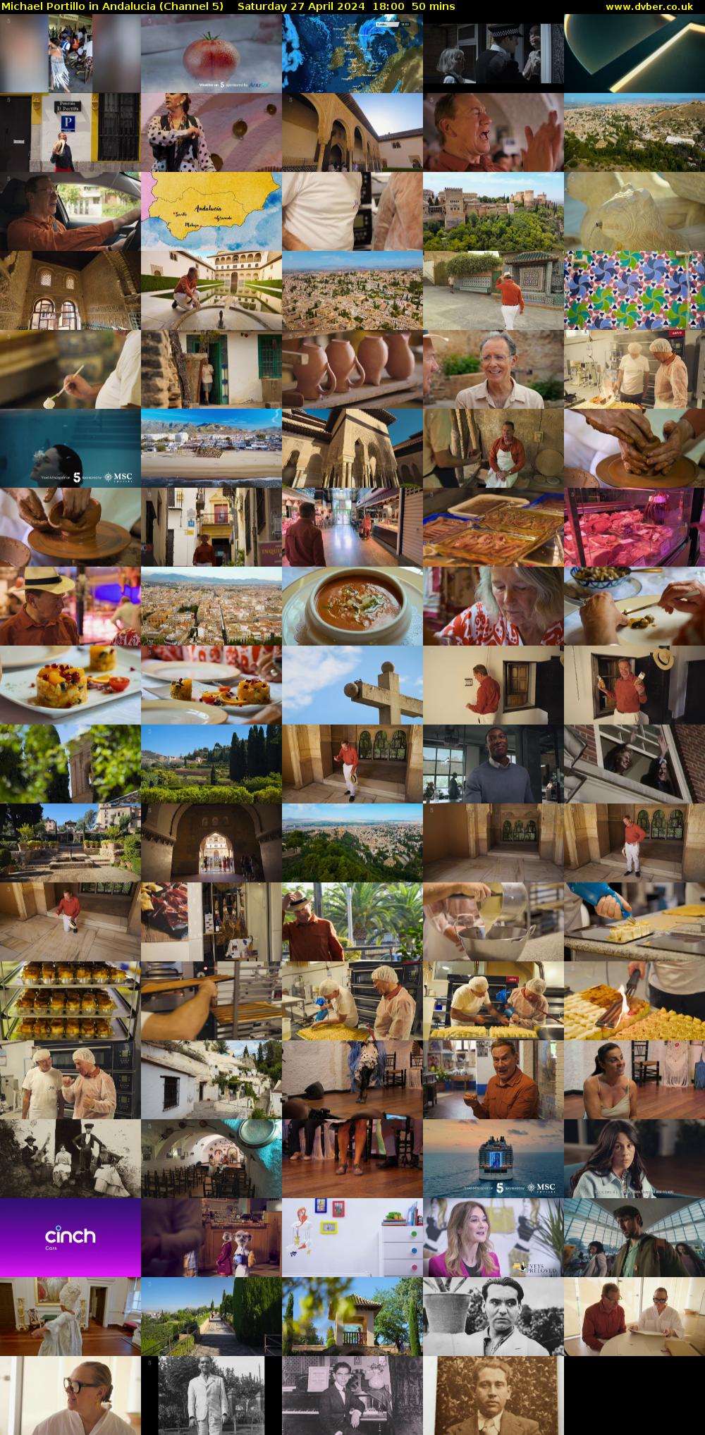 Michael Portillo in Andalucia (Channel 5) Saturday 27 April 2024 18:00 - 18:50