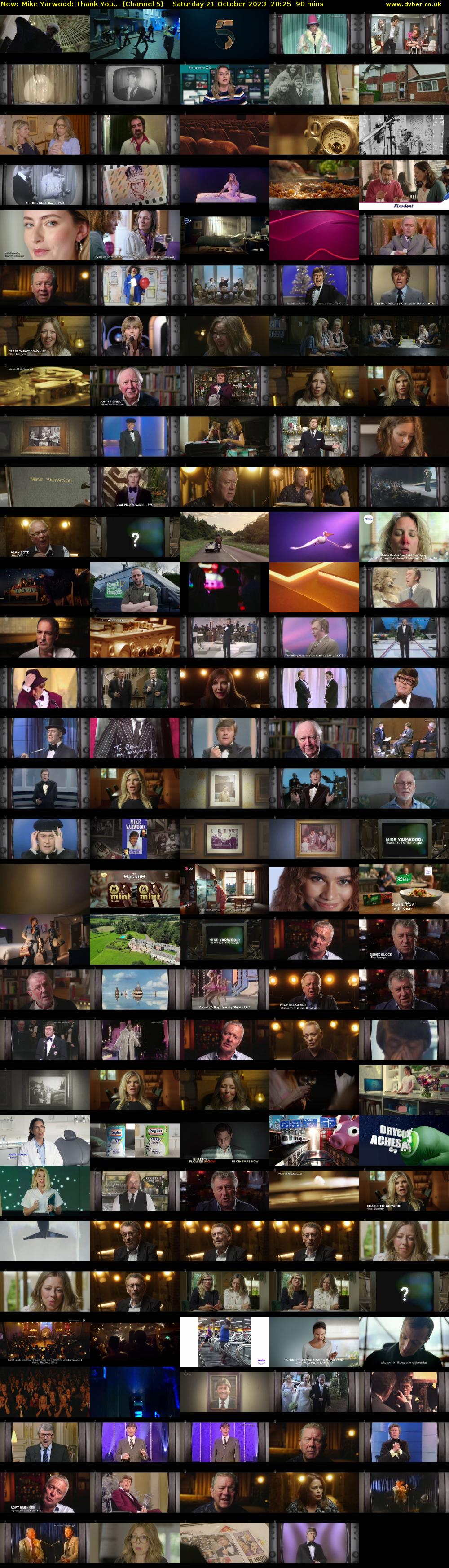 Mike Yarwood: Thank You... (Channel 5) Saturday 21 October 2023 20:25 - 21:55