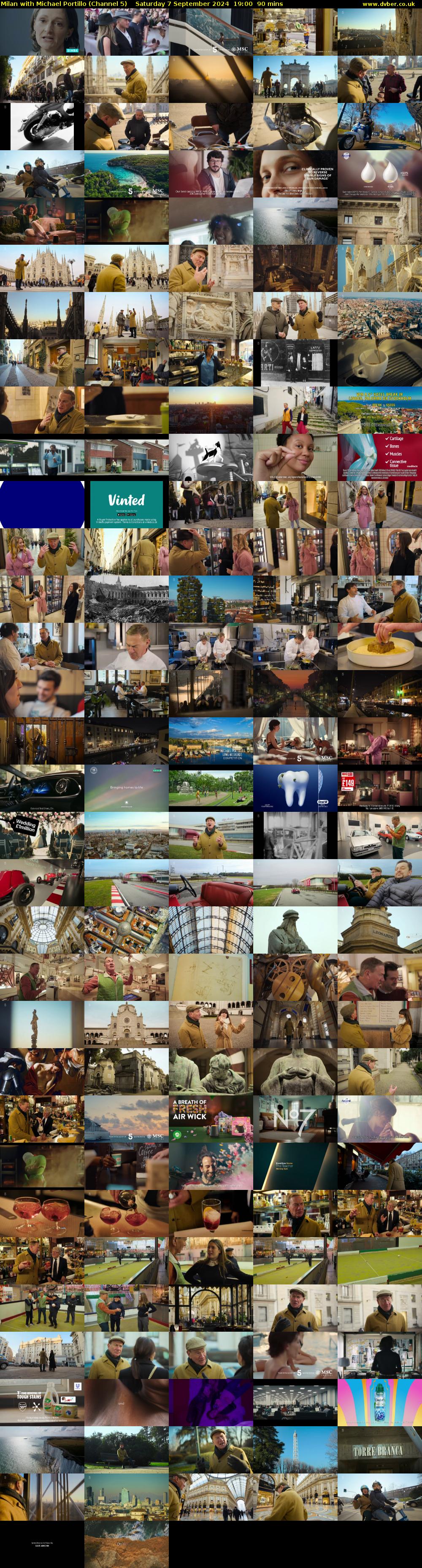 Milan with Michael Portillo (Channel 5) Saturday 7 September 2024 19:00 - 20:30