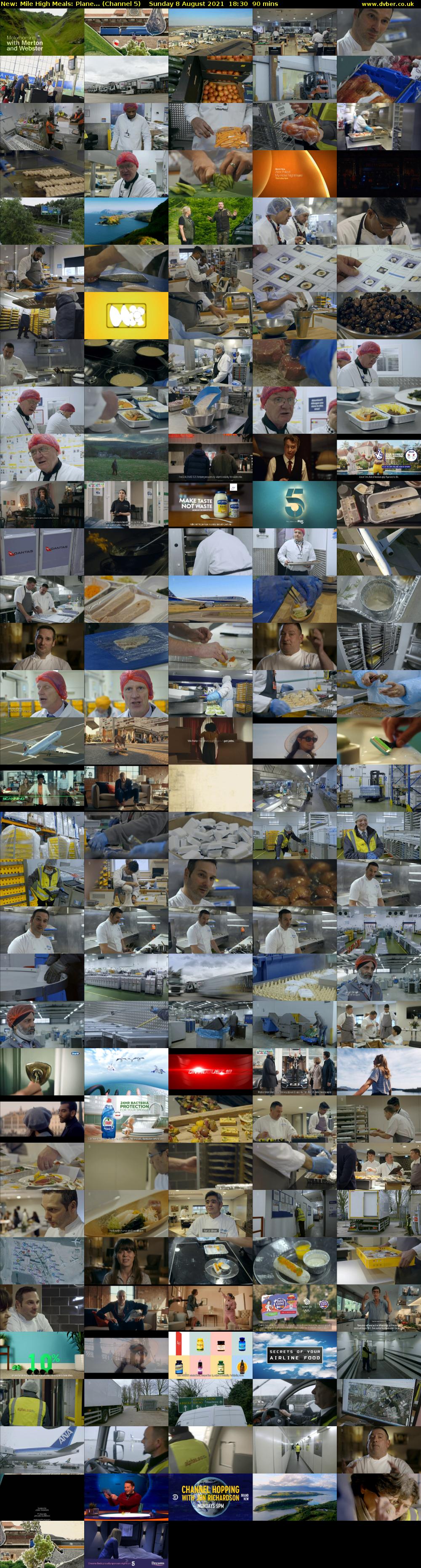 Mile High Meals: Plane... (Channel 5) Sunday 8 August 2021 18:30 - 20:00