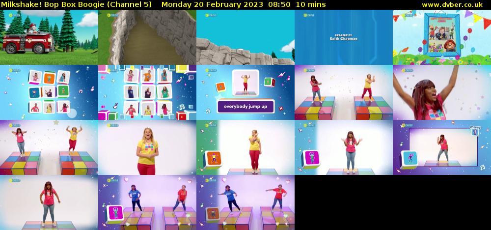 Milkshake! Bop Box Boogie (Channel 5) Monday 20 February 2023 08:50 - 09:00