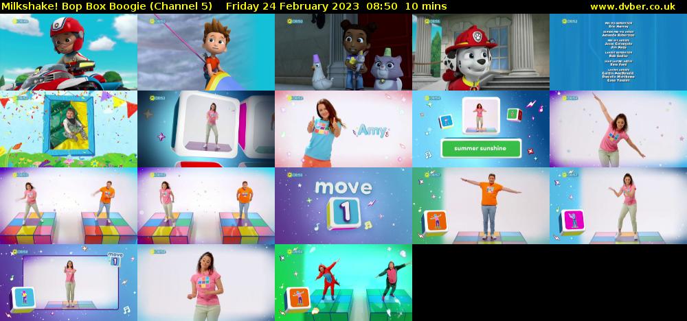 Milkshake! Bop Box Boogie (Channel 5) Friday 24 February 2023 08:50 - 09:00